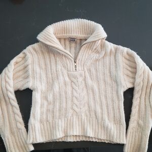 525 zip up knit XS cream